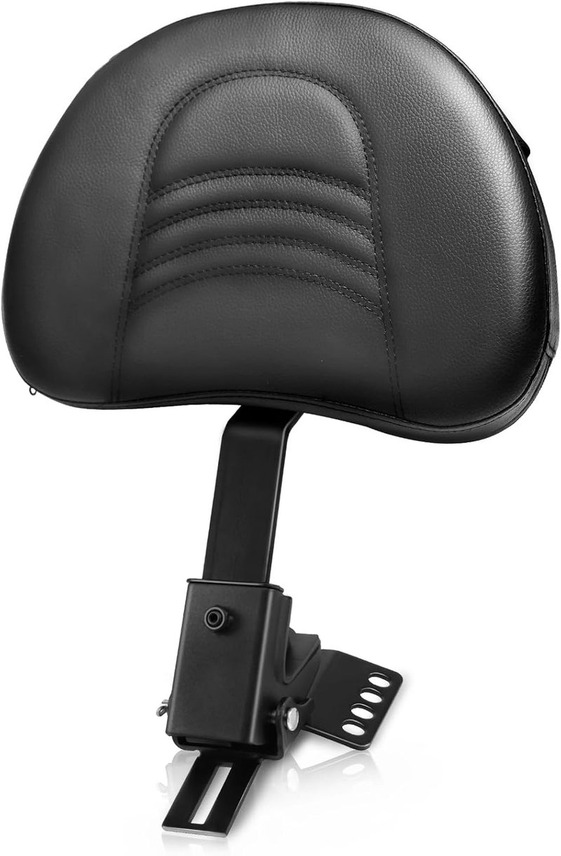 Eumti Adjustable Plug-in Motorcycle Front Driver Seat Rider Backrest Pad Custom Mounting Kit Compatible with Harley Touring Models Street Glide Road King Electra Glide Road Glide 1997-2025 - Image 1